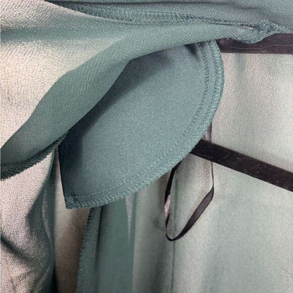 Me Boss Green Dress and Matching Cardigan Embellished Trim Formal Church - Picture 7 of 13